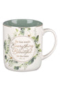 Everything Beautiful Green Wreath Ceramic Mug - Wholesale Accessory Market