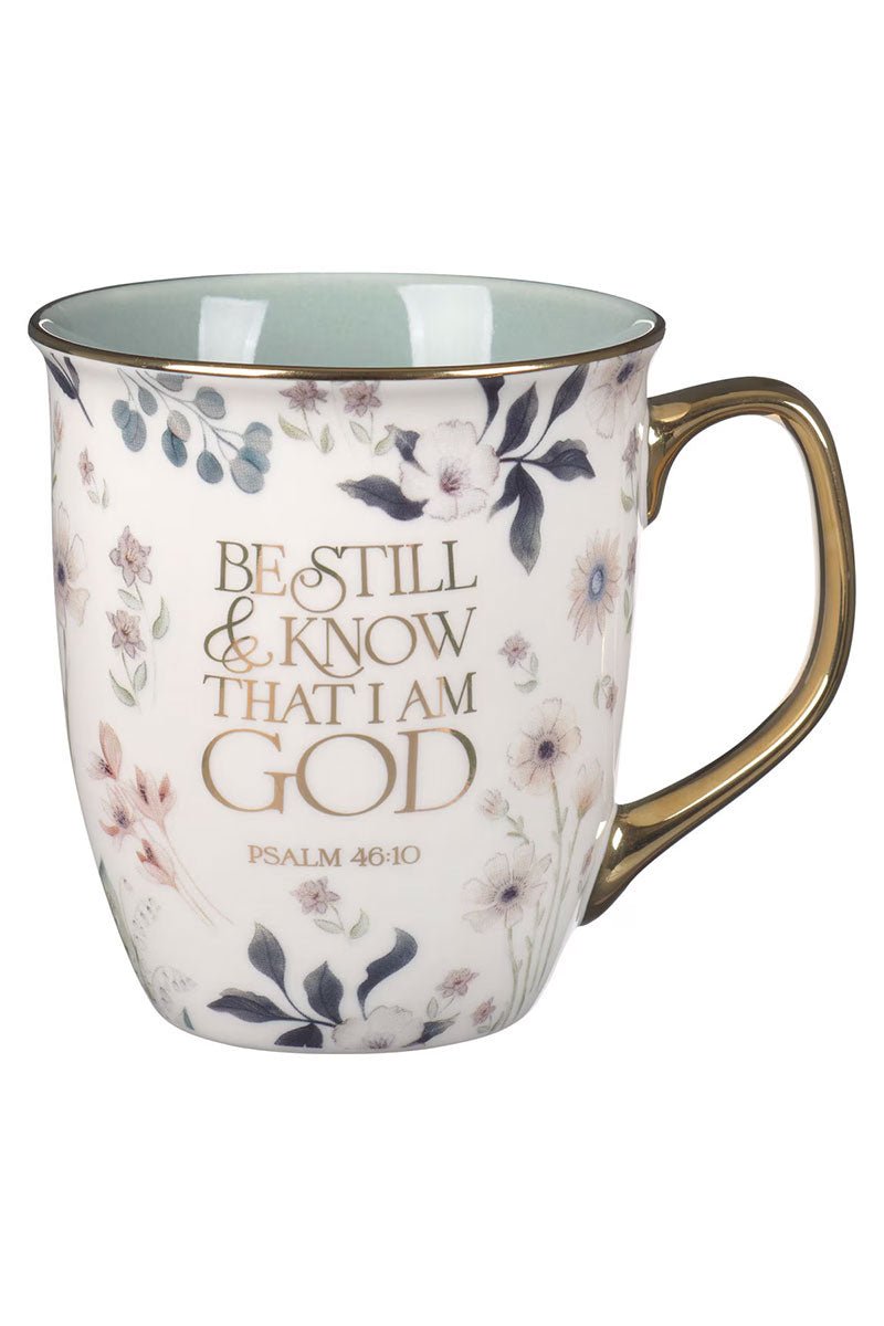 Be Still Teal Meadow Ceramic Mug - Wholesale Accessory Market