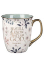 Be Still Teal Meadow Ceramic Mug - Wholesale Accessory Market
