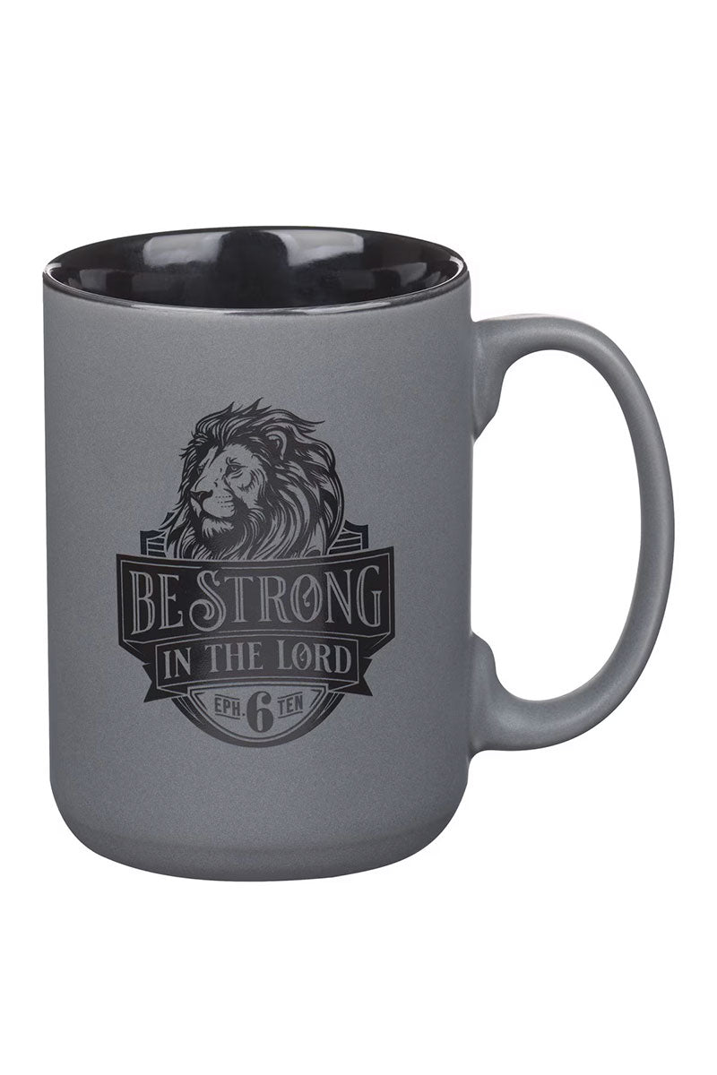 Be Strong Gray Lion Ceramic Mug - Wholesale Accessory Market
