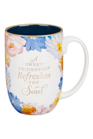 Sweet Friendship Watercolor Garden Ceramic Mug - Wholesale Accessory Market