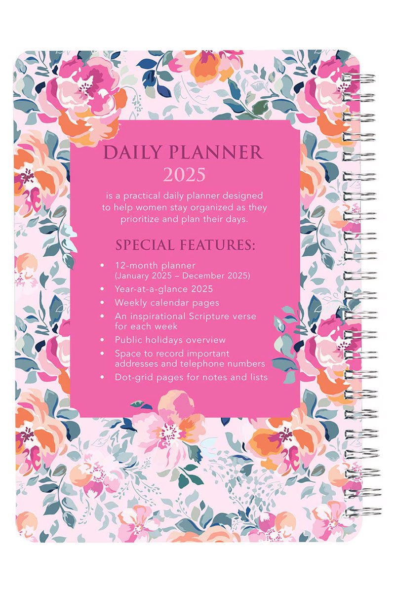 2025 Be Still and Know Wirebound Daily Planner - Wholesale Accessory Market
