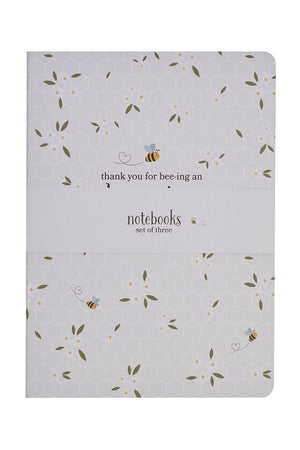 Set of 3 Amazing Teacher Blossom and Bees Notebooks - Wholesale Accessory Market