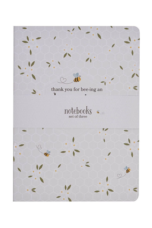 Set of 3 Amazing Teacher Blossom and Bees Notebooks - Wholesale Accessory Market
