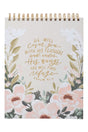 Under His Wings Green Floral Wirebound Notepad - Wholesale Accessory Market
