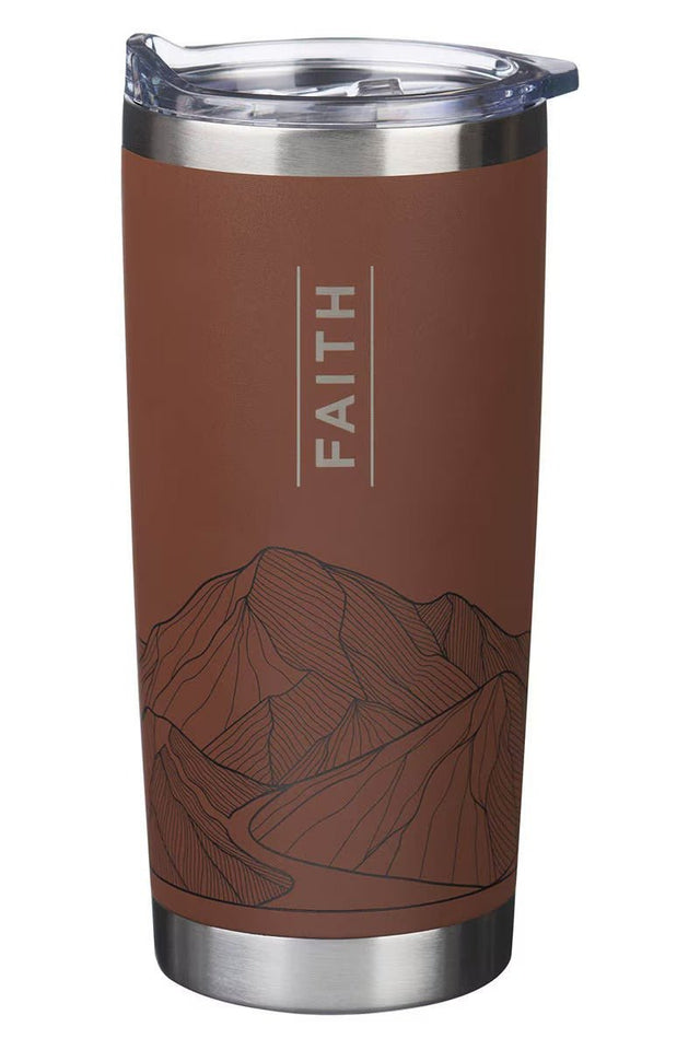 Faith Brown Stainless Steel Travel Mug - Wholesale Accessory Market