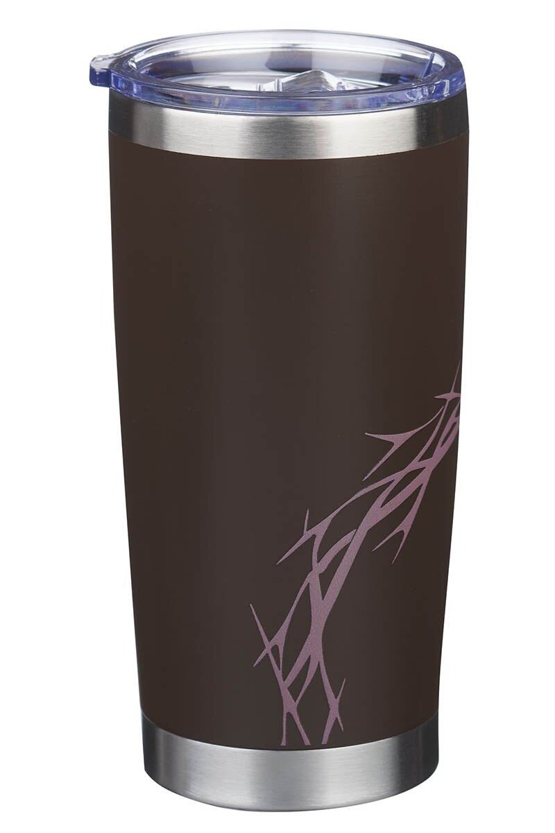 Amazing Grace Brown Stainless Steel Travel Mug - Wholesale Accessory Market