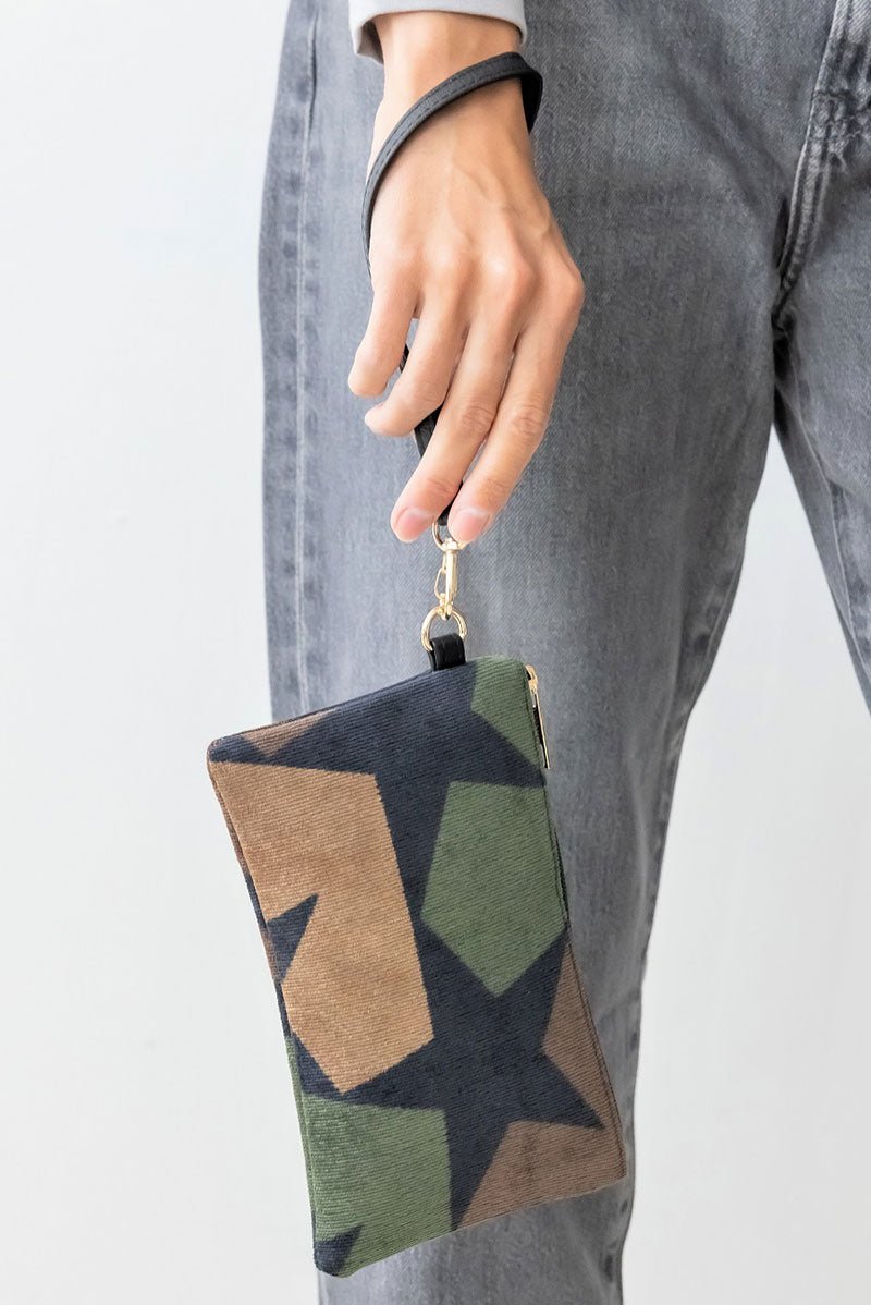 Be Clever Tactical Star Wristlet Pouch, Olive - Wholesale Accessory Market