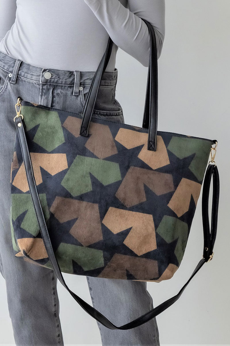 Be Clever Tactical Star Tote Bag, Olive - Wholesale Accessory Market