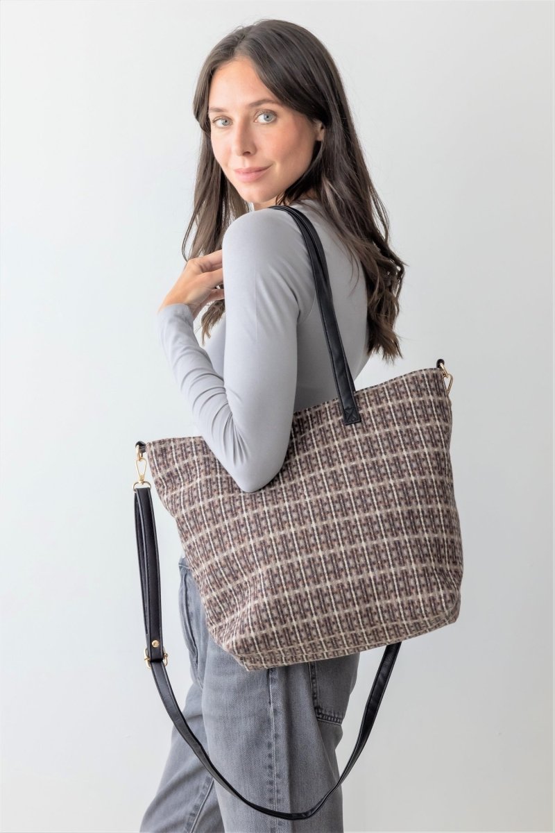 Be Clever Charleston Chill Tote Bag, Brown - Wholesale Accessory Market