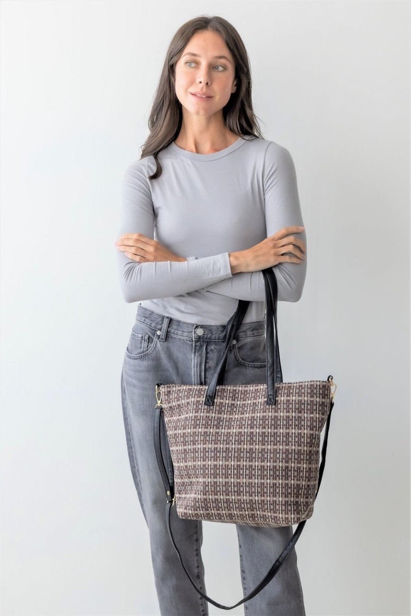 Be Clever Charleston Chill Tote Bag, Brown - Wholesale Accessory Market