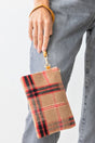 Be Clever Cozy Outlook Wristlet Pouch, Camel - Wholesale Accessory Market