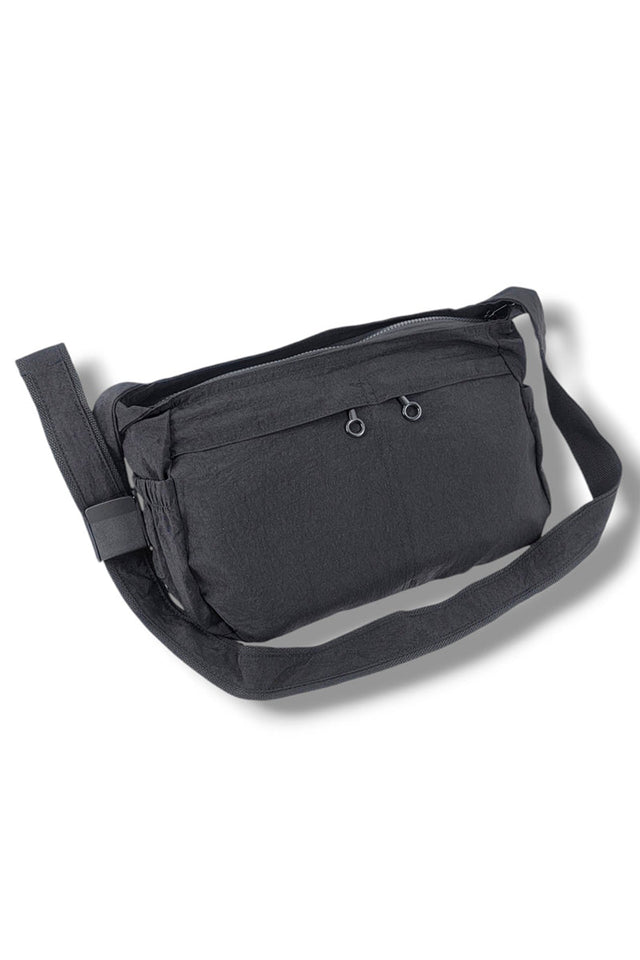 Be Clever Adventure Awaits Black Multi - Pocket Travel Bag - Wholesale Accessory Market