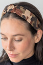 Be Clever Urban Camo Knotted Headband, Brown - Wholesale Accessory Market