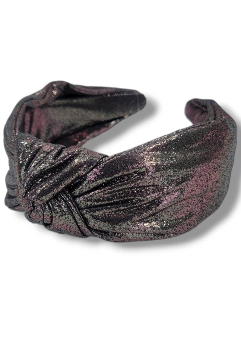 Be Clever Made To Shine Knotted Headband, Black - Wholesale Accessory Market