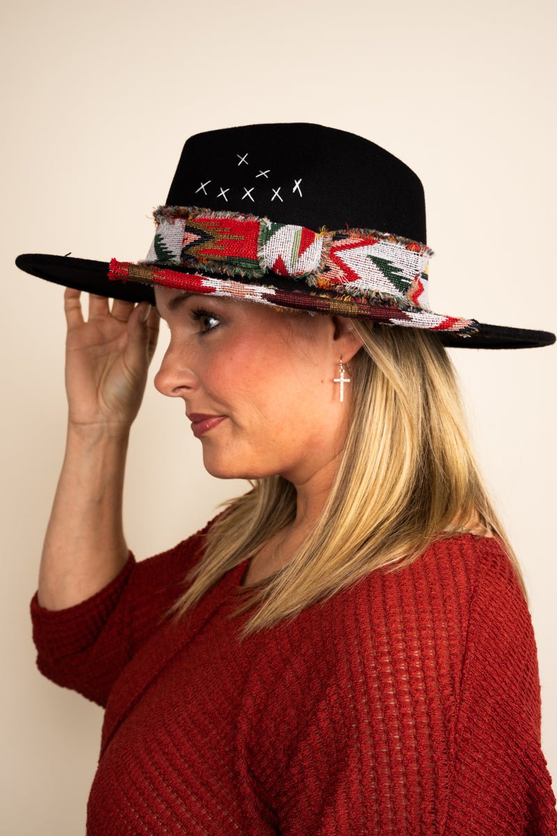 Be Clever Bozeman Black Felt Fedora - Wholesale Accessory Market