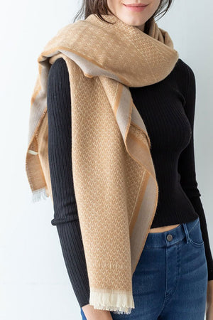 Be Clever Bellasera Scarf, Beige - Wholesale Accessory Market