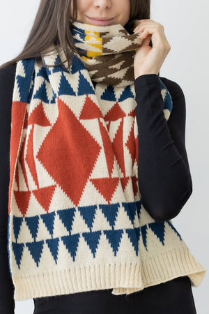Be Clever Sedona Sky Scarf, Ivory - Wholesale Accessory Market