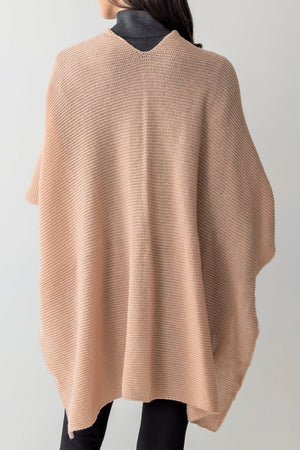 Be Clever Falling For Winter Ruana, Pink - Wholesale Accessory Market