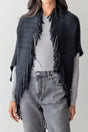Be Clever Frost & Found Tassel Shrug, Black - Wholesale Accessory Market