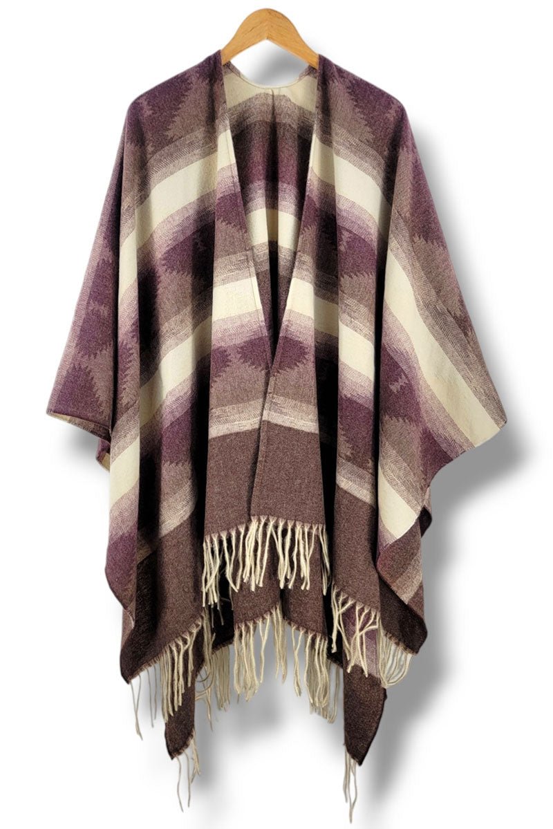 Be Clever Costa Mesa Ruana, Wine - Wholesale Accessory Market