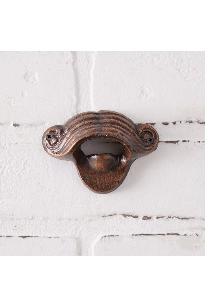 2.25 x 3.25 Mustache Wall Mounted Bottle Opener - Wholesale Accessory Market