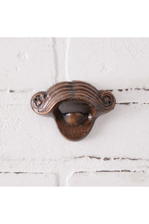2.25 x 3.25 Mustache Wall Mounted Bottle Opener - Wholesale Accessory Market