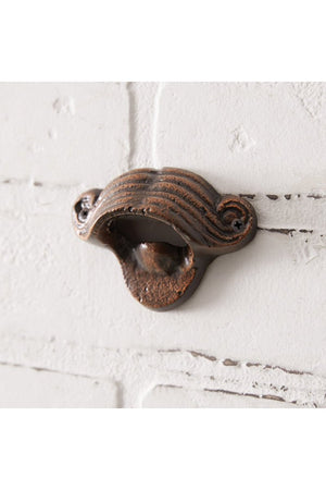 2.25 x 3.25 Mustache Wall Mounted Bottle Opener - Wholesale Accessory Market