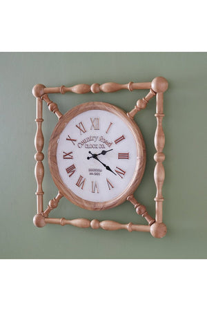 19 x 19 Old Time Country Wall Clock - Wholesale Accessory Market