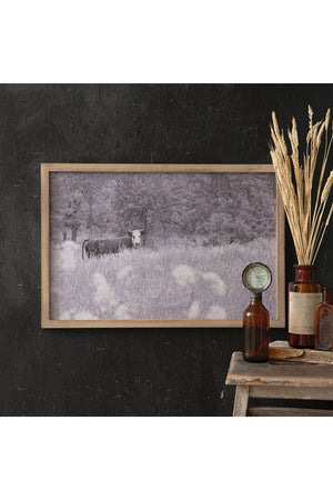 16 x 24 Bull In Pasture Wall Art - Wholesale Accessory Market