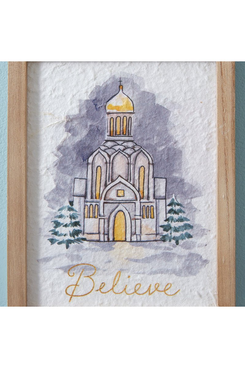 8 x 6 Believe Church Framed Art - Wholesale Accessory Market