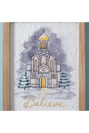 8 x 6 Believe Church Framed Art - Wholesale Accessory Market