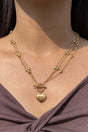 From The Heart Goldtone Necklace - Wholesale Accessory Market