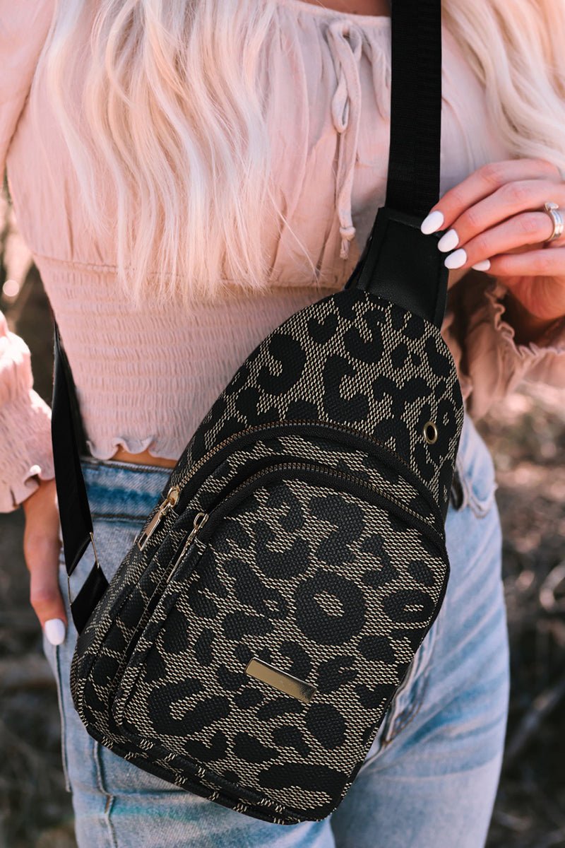 Black Mountain Leopard Sling Bag | Wholesale Accessory Market