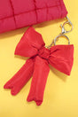 Coquette Crush Red Puffy Bow Keychain - Wholesale Accessory Market