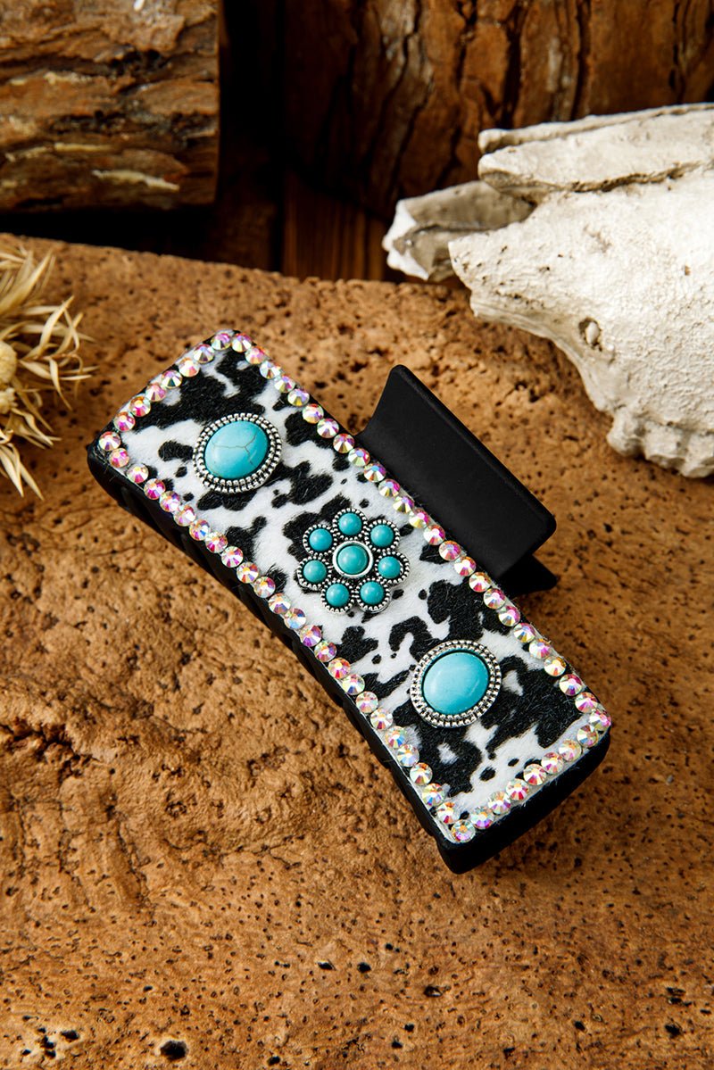 Prairie Glow Black Cow Hair Claw - Wholesale Accessory Market