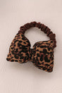 The Cat's Meow Chestnut Bow Hair Tie - Wholesale Accessory Market
