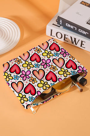 Blossoming Love Corduroy Makeup Bag - Wholesale Accessory Market