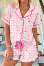 Sweet Pink Polka Dot Dreams Top and Shorts Pajama Set - Wholesale Accessory Market