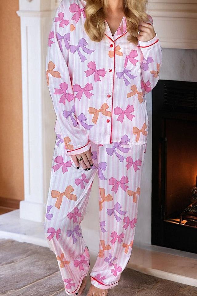 PREORDER! ETA 8/24 Coquette Dreams Button Top and Pants Pajama Set **SHIPPING EXPECTED TO BEGIN ON DATE 8/24** - Wholesale Accessory Market