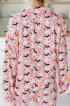 Boo - tanical Dreams Button Top and Pants Pajama Set - Wholesale Accessory Market