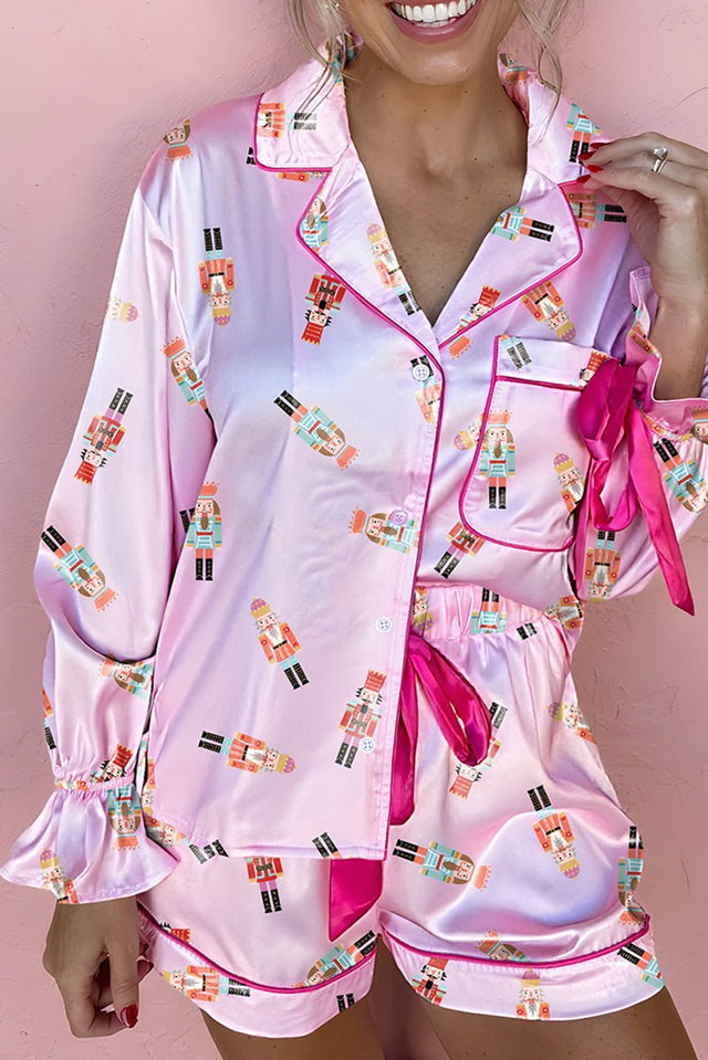 PREORDER! ETA 9/03 Suite Dreams Pink Button Top and Shorts Pajama Set **SHIPPING EXPECTED TO BEGIN ON DATE 9/03** - Wholesale Accessory Market