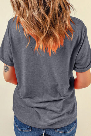 Softball Coquette Gray Graphic Tee - Wholesale Accessory Market