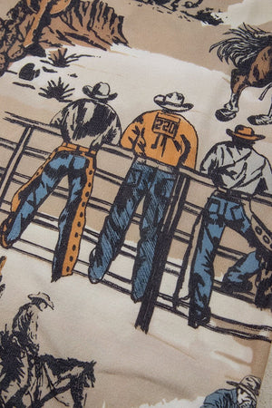 Dusty Canyon Cowboys Khaki Tee - Wholesale Accessory Market