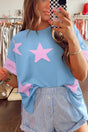 PREORDER! ETA 6/20 Stardust Springs Light Blue Oversized T-Shirt **SHIPPING EXPECTED TO BEGIN ON DATE 6/20** - Wholesale Accessory Market