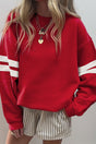 PREORDER! ETA 7/21 Varsity Vibes Fiery Red Sweatshirt **SHIPPING EXPECTED TO BEGIN ON DATE 7/21** - Wholesale Accessory Market