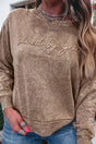 PREORDER! ETA 9/09 Saved By Grace Dune Mineral Wash Loose Sweatshirt **SHIPPING EXPECTED TO BEGIN ON DATE 9/09** - Wholesale Accessory Market