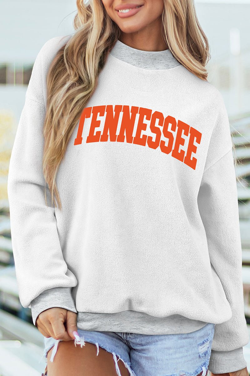 All Angles Tennessee Light Gray Mock Neck Sweatshirt - Wholesale Accessory Market