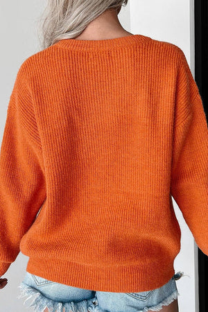 Knit Hello Pumpkin Cozy Sweater - Wholesale Accessory Market