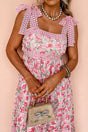 Pink Spring Fling Floral Lace Maxi Dress - Wholesale Accessory Market